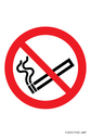 No smoking symbol  Text: 